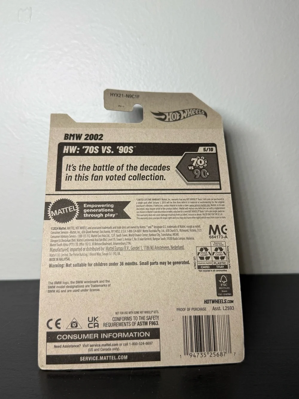 Hot Wheels size os